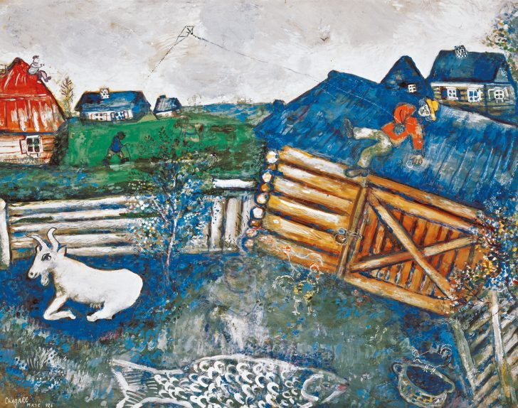 Marc Chagall Der Papierdrache 1926 © Bildrecht Wien 2021 ALBERTINA Wien Sammlung Batliner