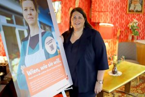 Vizebürgermeisterin und Frauenstadträtin Kathrin Gaál gab den Startschuss zur größten Wiener Frauenbefragung. Bis 10. April können alle Wienerinnen mitmachen. c PIDMartin Votava